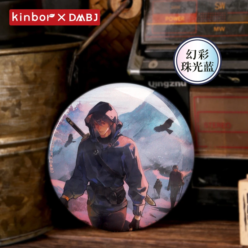 Kinbor【现货】盗墓笔记珠光吧唧日落归途正版张起灵周边75mm徽章