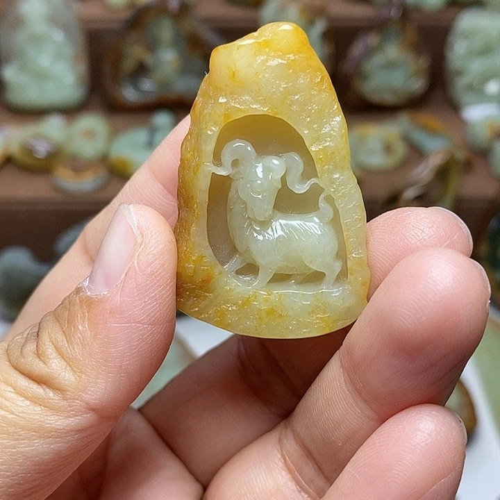 岫岩河磨玉（透闪石质玉）未镶嵌颈饰