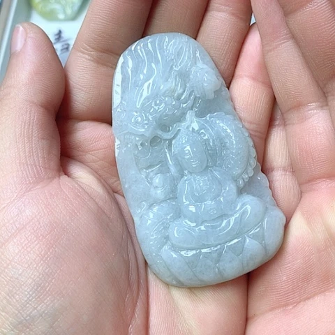 翡翠颈饰未镶嵌天然缅甸翡翠a货