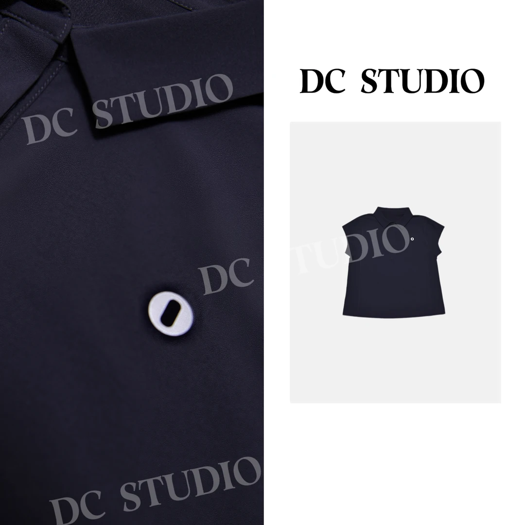 DC STUDIO【事在人为】2025夏新款时尚轻奢纯色运动休闲显瘦T恤