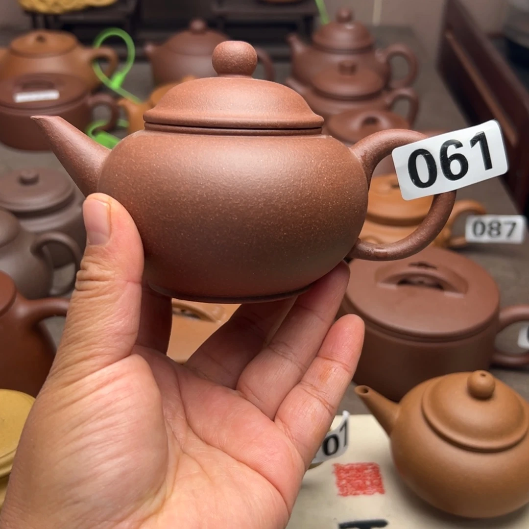 茶壶紫砂紫泥半手工240cc左右
