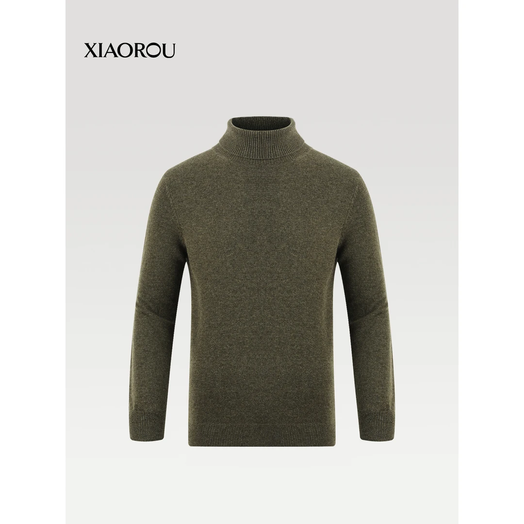 XIAOROU/小柔HXRYRP1 clean fit男款纯色100山羊绒套头衫