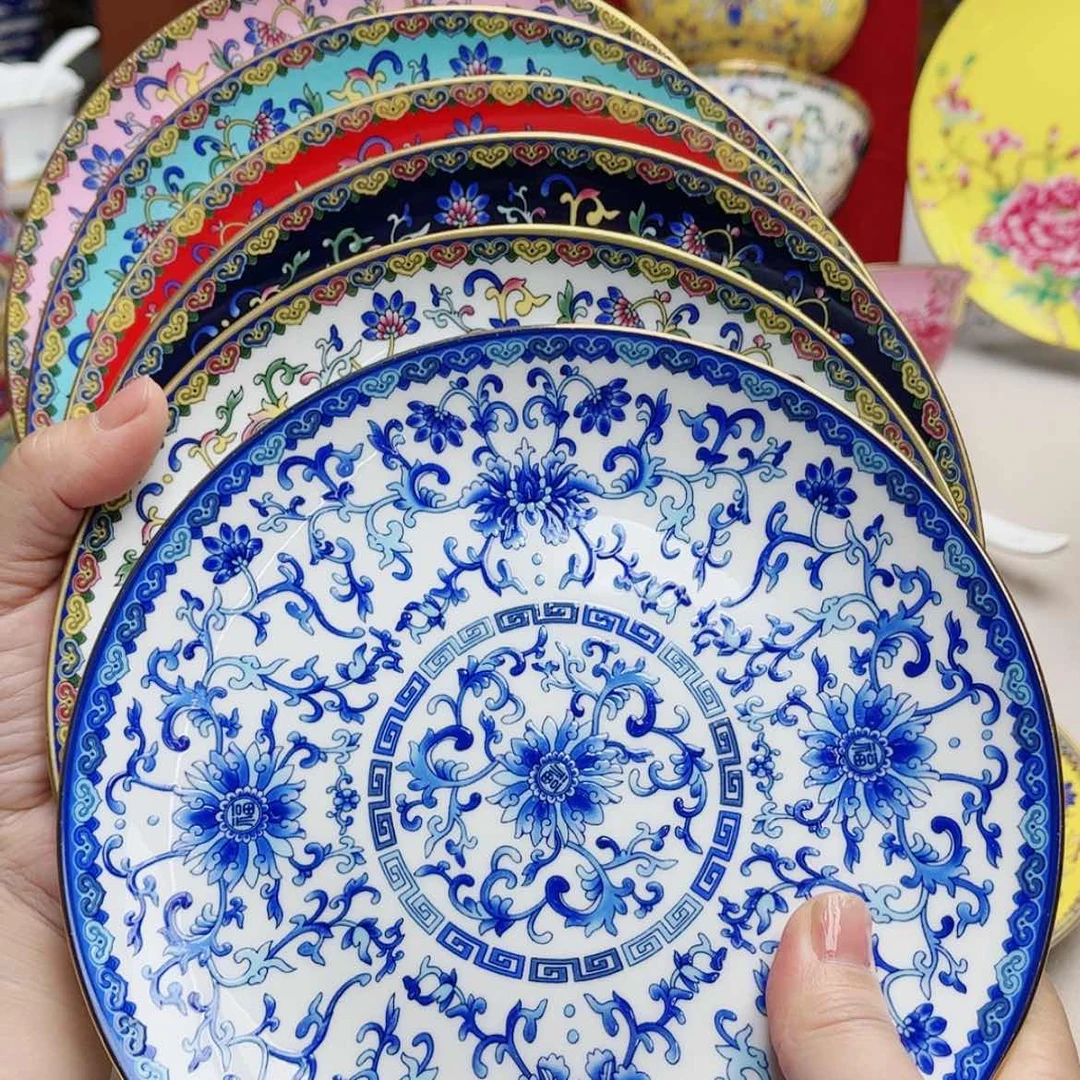 【闪购商品】珐琅7寸6个平………………