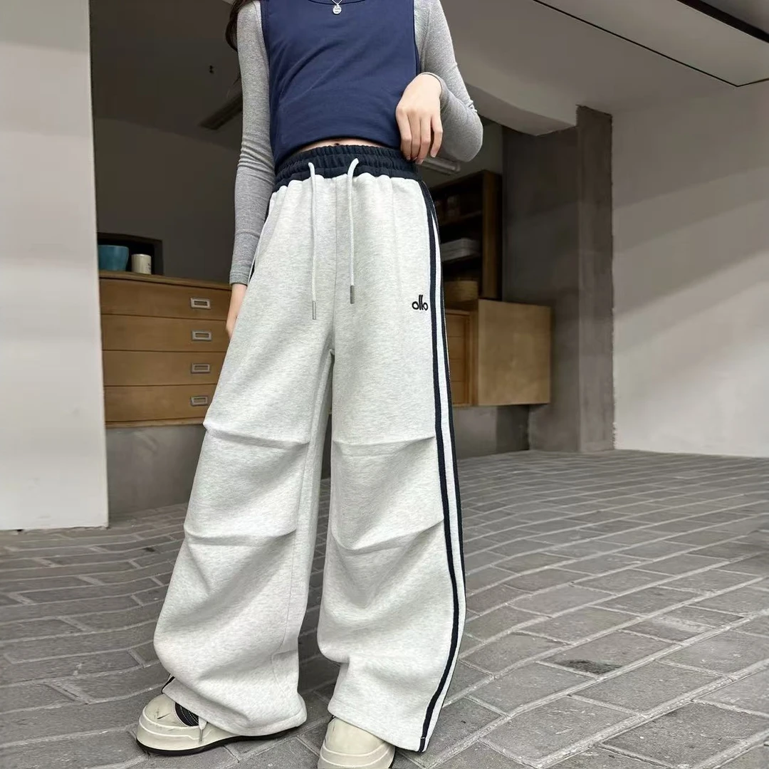 女童2025新季新品大女童韩版休闲字母刺绣伞兵卫裤可束口253153