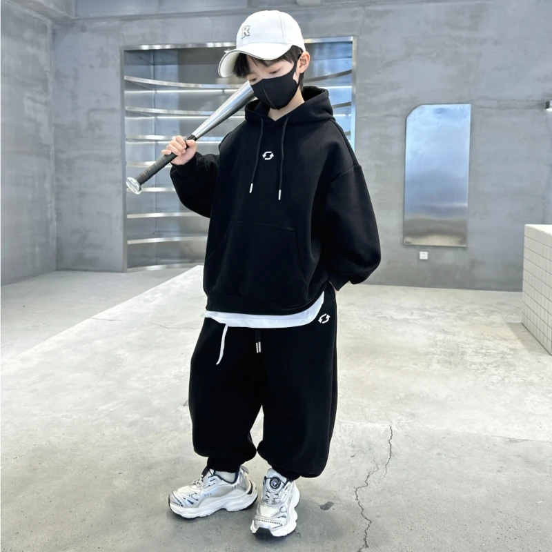 男童套装春秋款2025秋季新款痞帅中大儿童秋装卫衣运动服帅气时髦