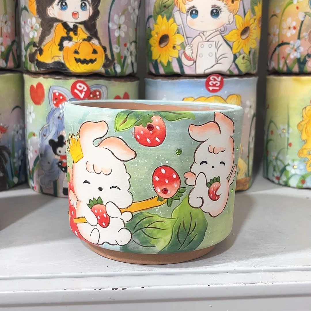 紫砂花盆手工花盆默认微瑕12.5/11微瑕