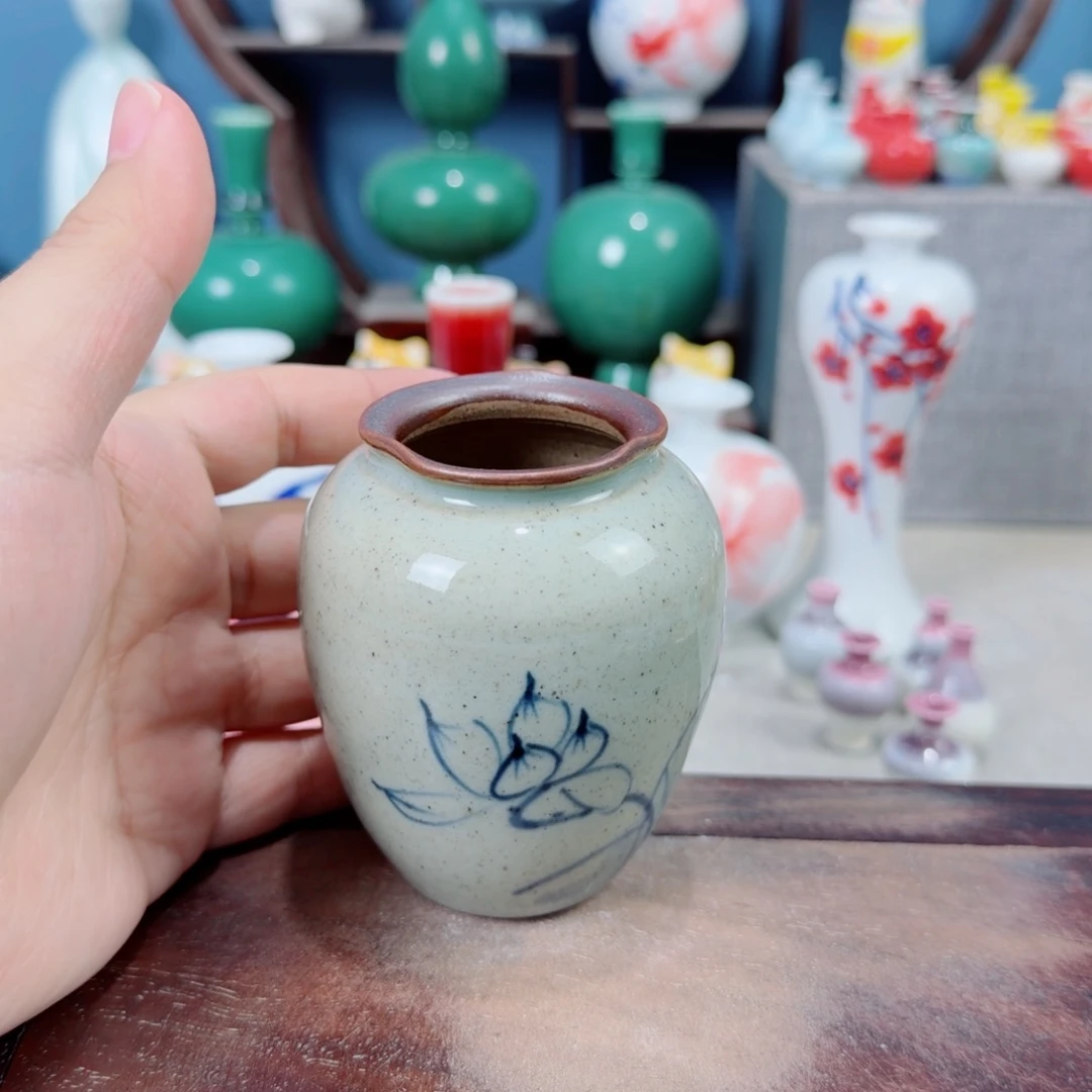 陶瓷手工小花器摆件