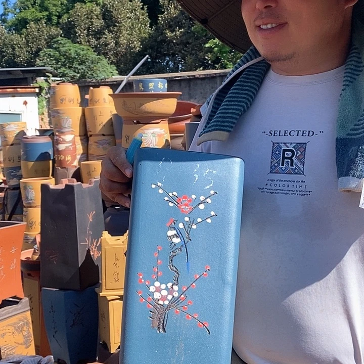 紫砂花盆紫砂花盆盆栽花卉种植