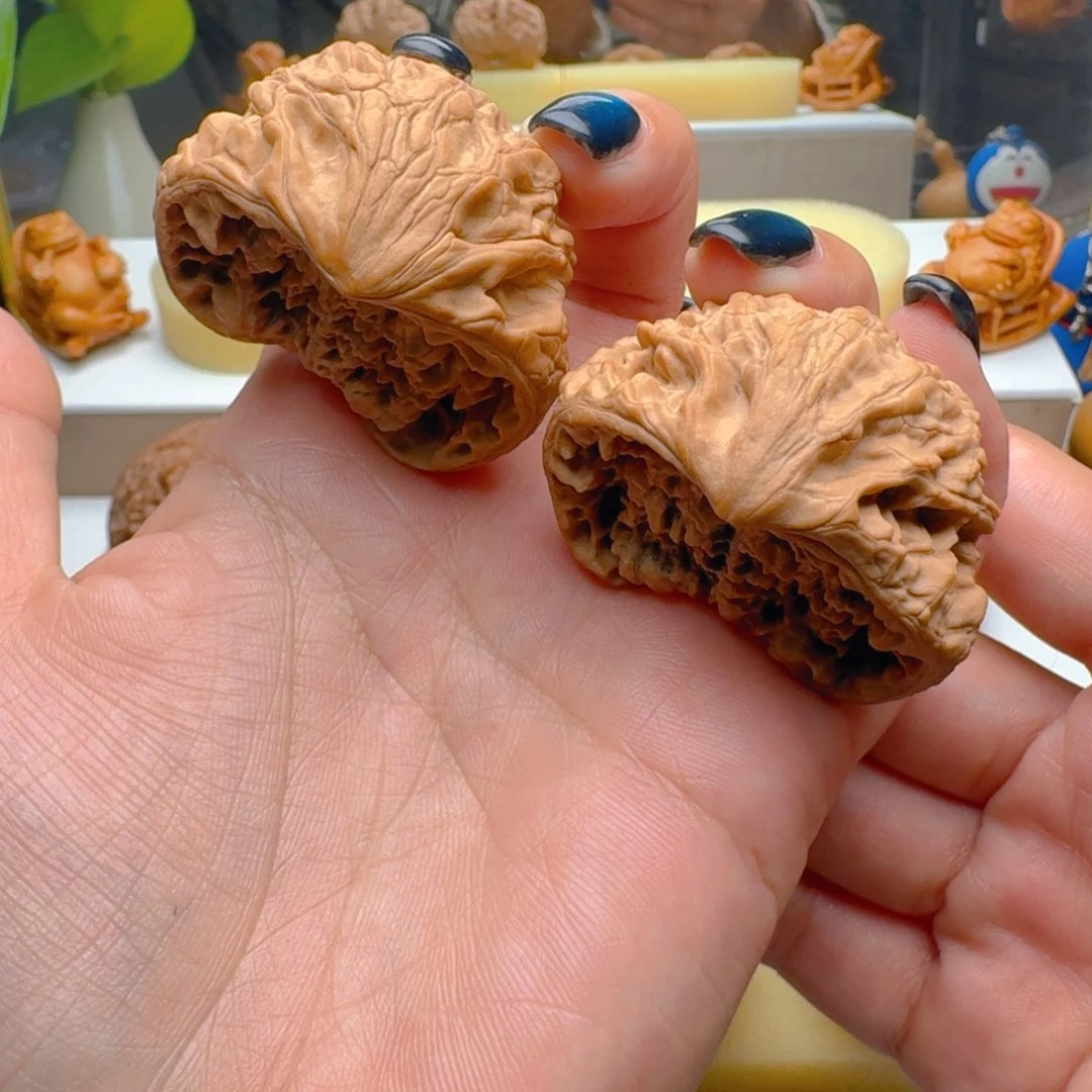 把件核桃官帽蛇头聚宝盆