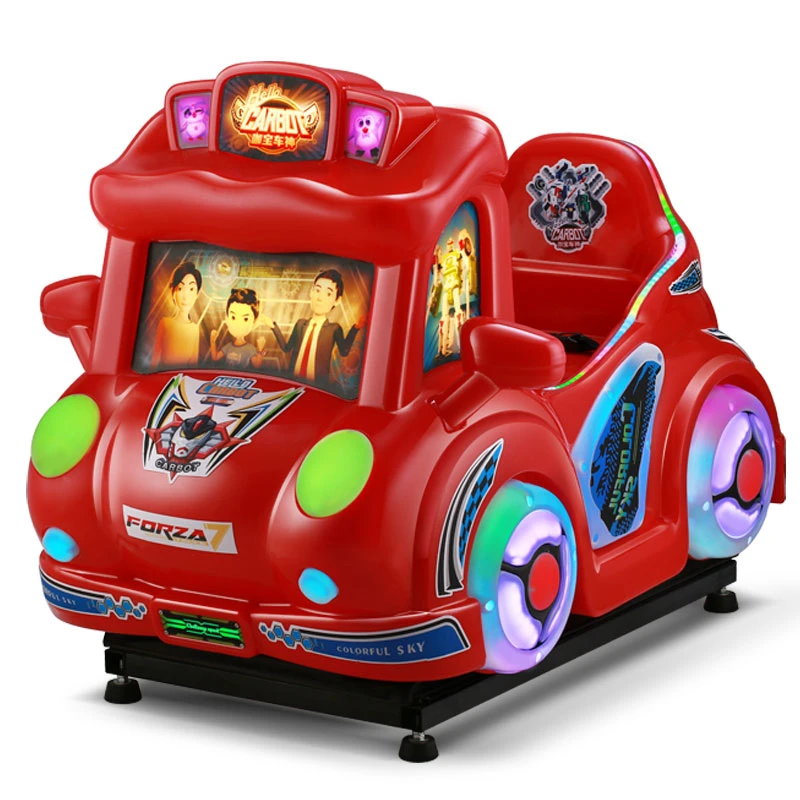 新款ip正版授权咖宝车神一末来警车19寸液晶互动游戏屏幕四面摇摆