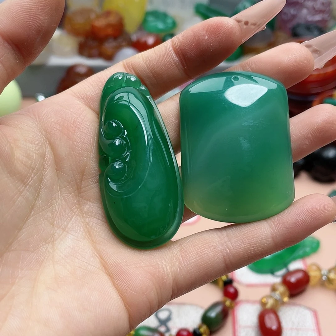 玛瑙/玉髓颈饰合金空**也