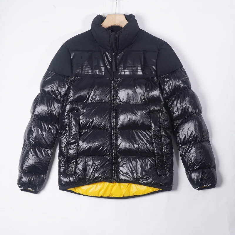 REplay拼接保暖立领棉服外套121M6OW10