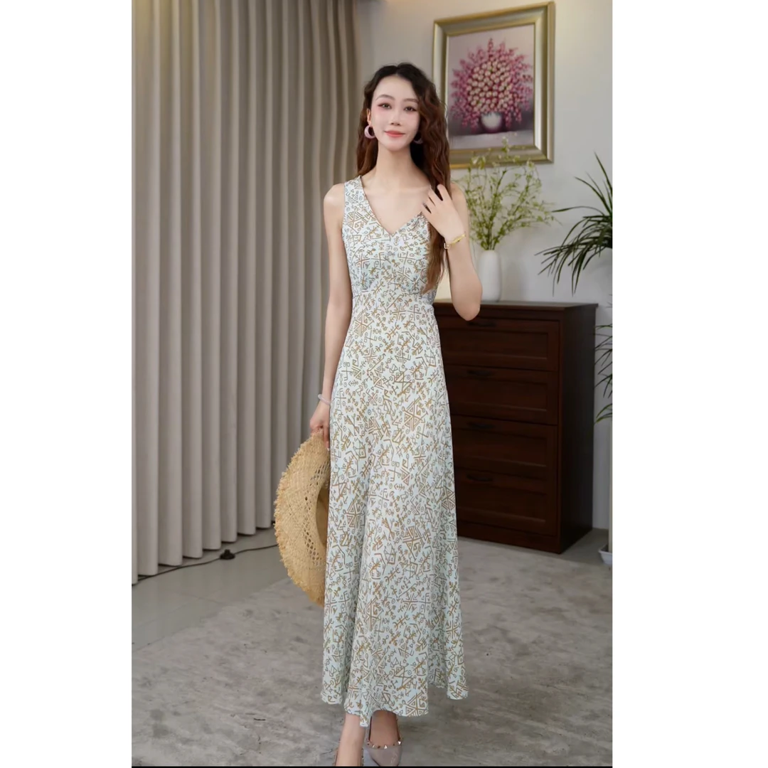 Hangsixiang.小爽【约定】海边度假法式连衣裙87559