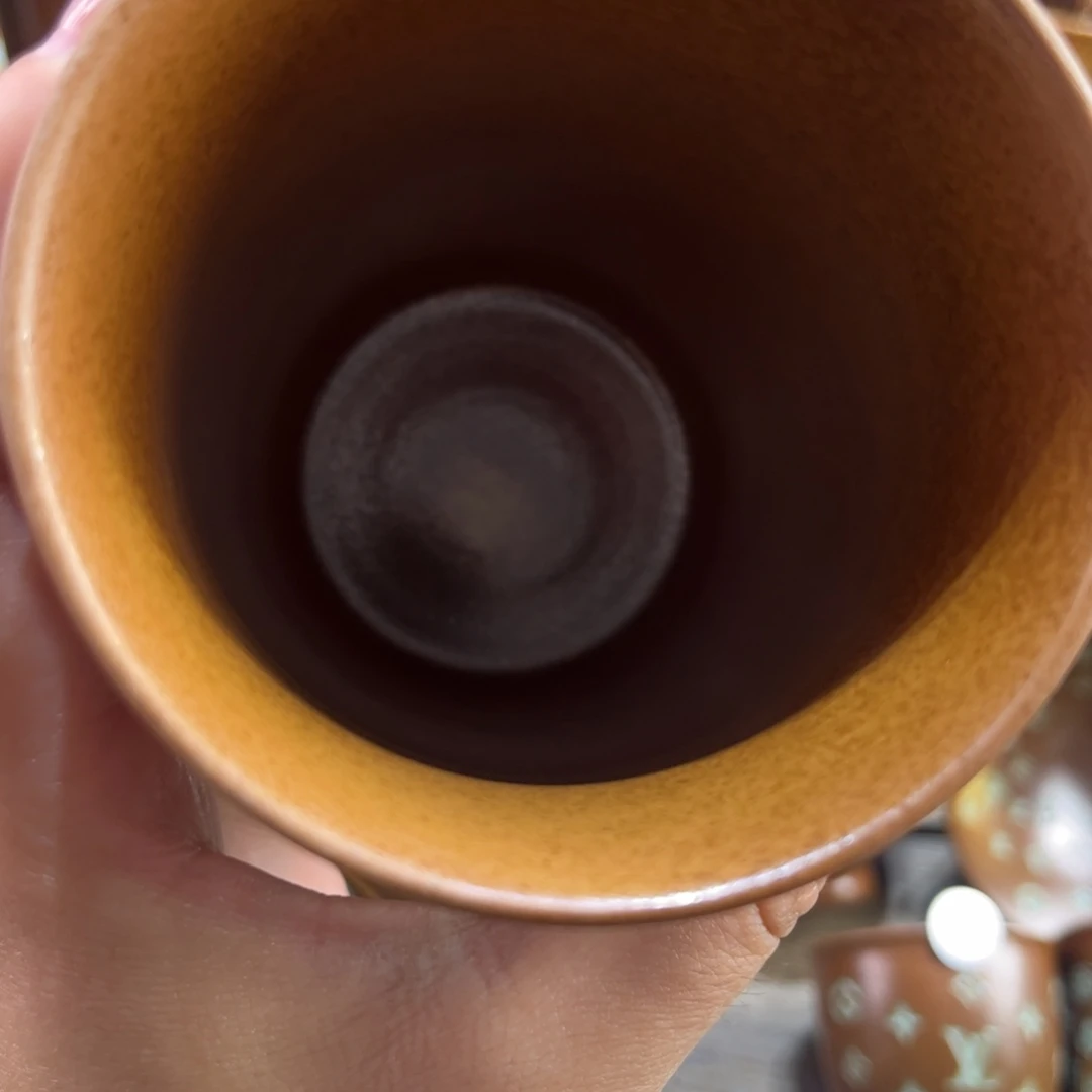 霸***腿龙泉青瓷草木灰可乐杯不带盖子