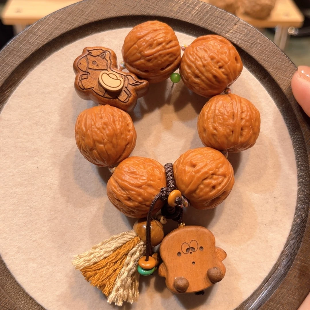 把件文玩核桃马上有钱设计款