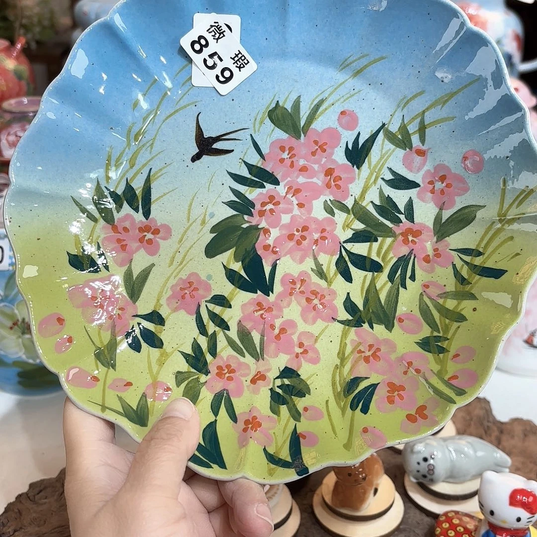 景德镇手绘高温釉下彩陶瓷茶具