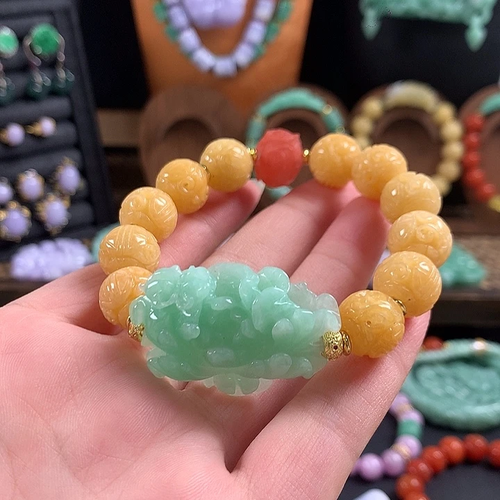 翡翠未镶嵌手链手串