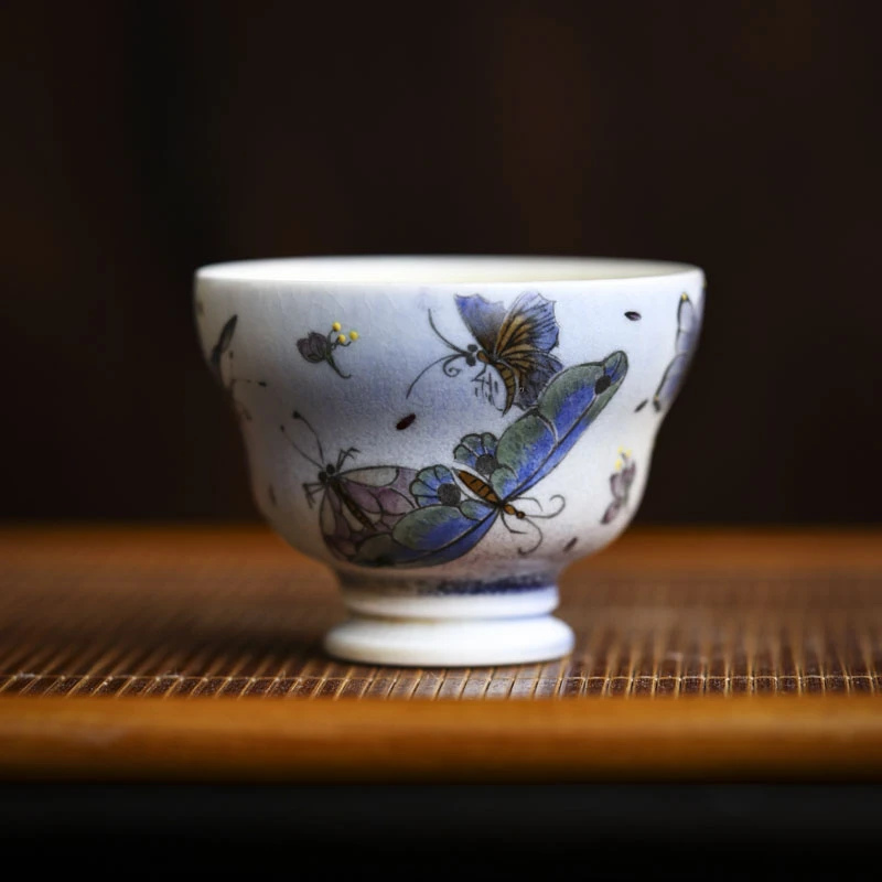 纳兰-多彩蝴蝶葫芦杯（60ml）（蕉白S0530）