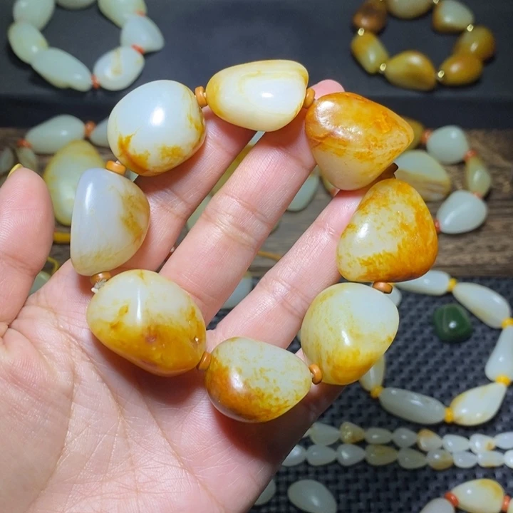 和田玉手链未镶嵌轩***贝