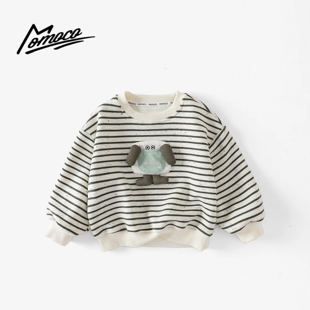 MOMOCO春秋季男童时尚可爱玩偶休闲童趣加绒卫衣77430232052