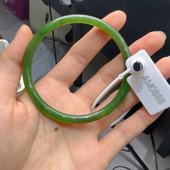 和田玉（碧玉）手镯未镶嵌60