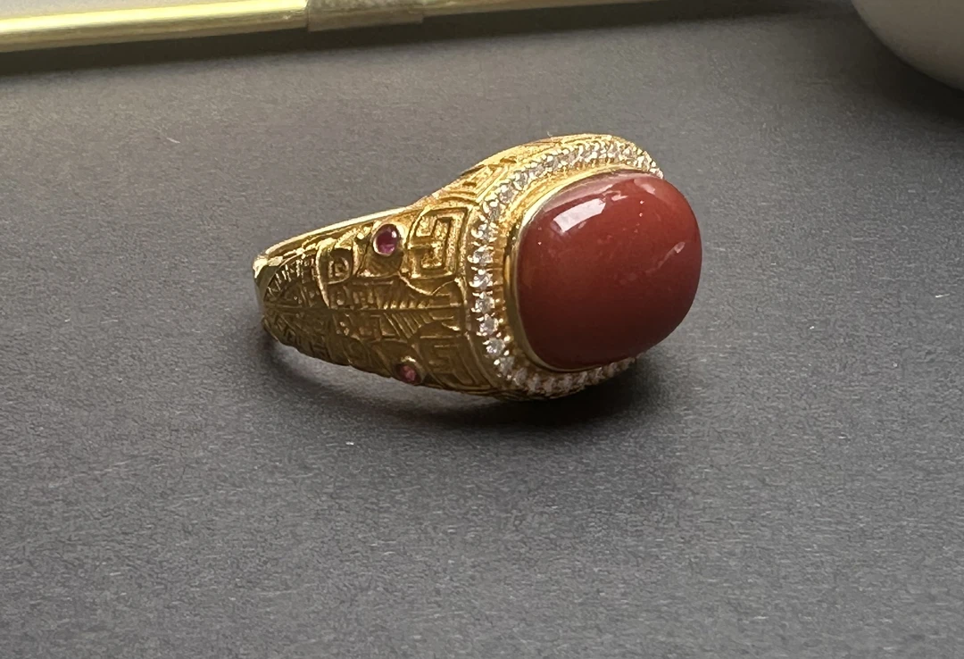 南红精品时尚南戒