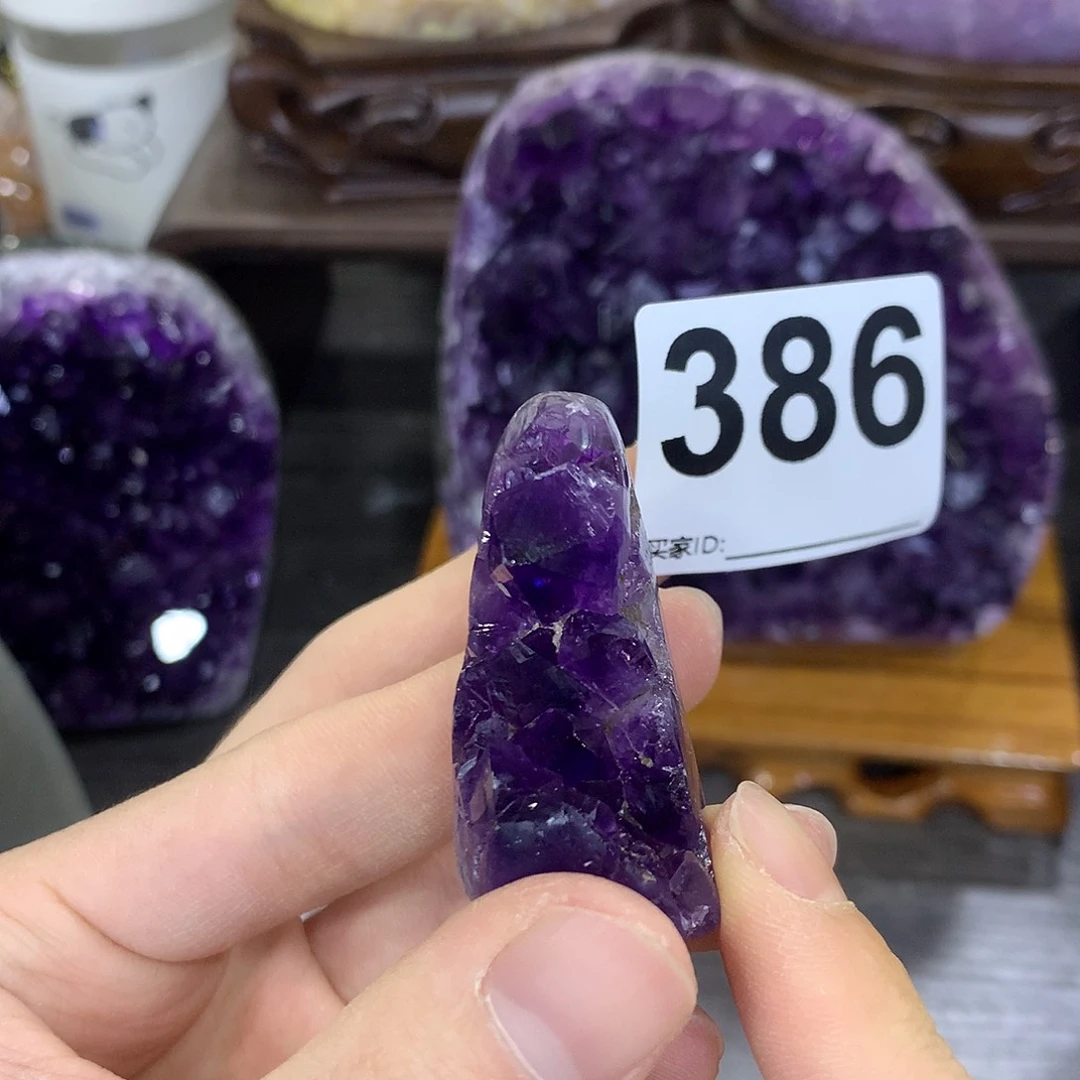 紫晶珠宝半成品未镶嵌386