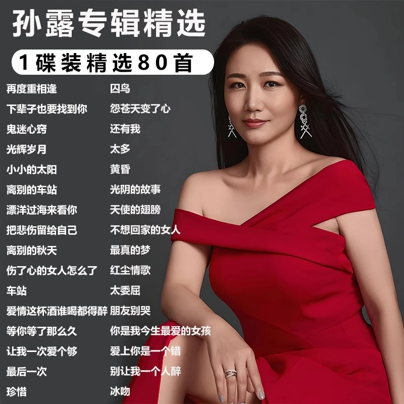 孙露车载cd碟片MP3发烧歌曲无损音乐光盘大容量经典流行汽车光碟