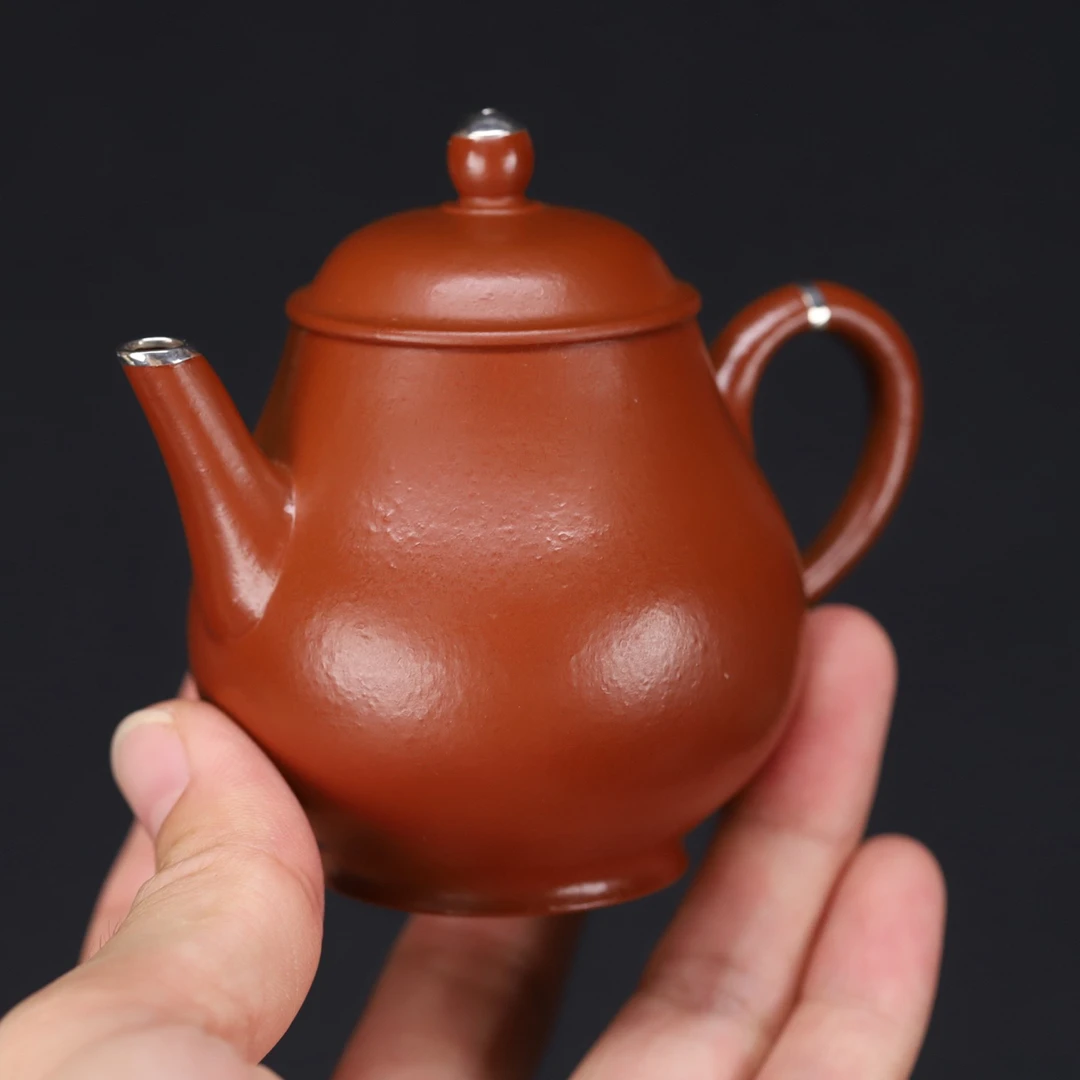 小高潘｜精品包银 原矿朱泥      容量100cc