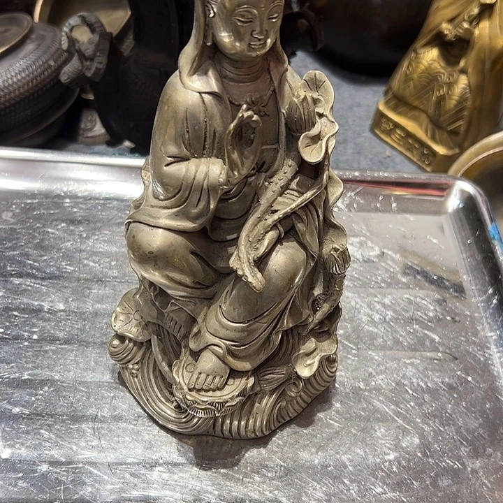 婆****园微瑕疵黄铜摆件工艺品
