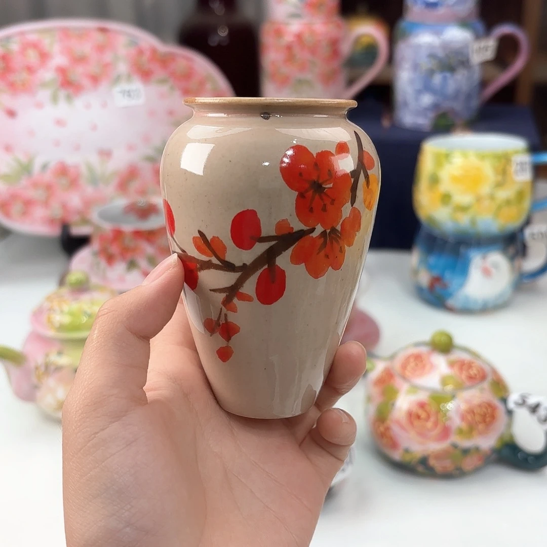 景德镇手绘高温釉下彩陶瓷茶具