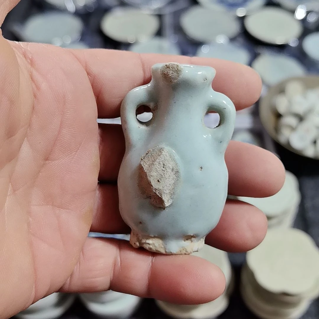 瓷片青花影青杯垫标本全选