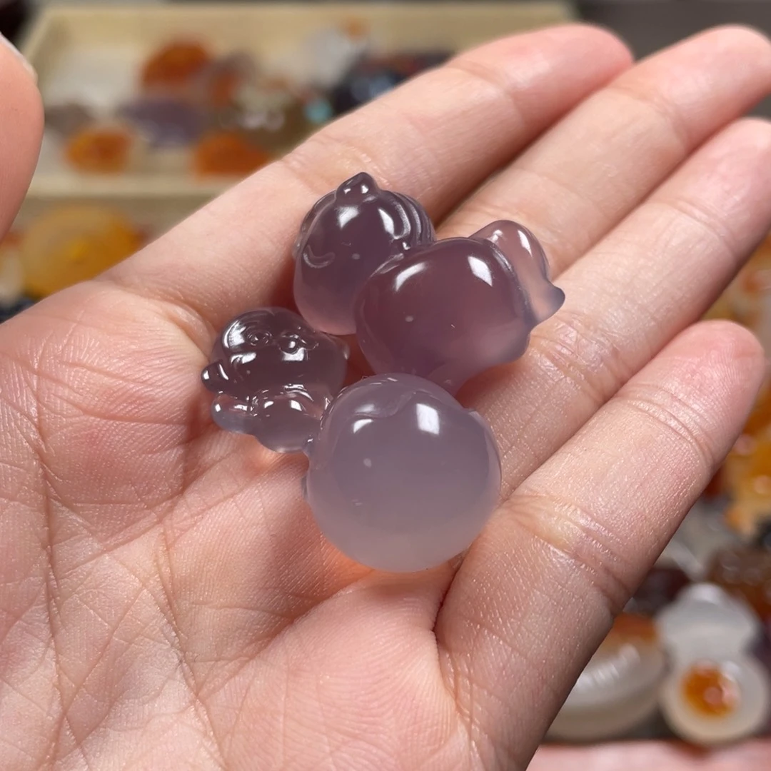 珊***兔玛瑙/玉髓颈饰未镶嵌