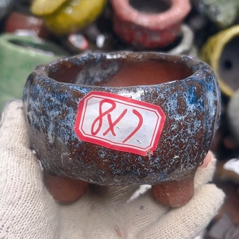 粗陶花盆手工花盆