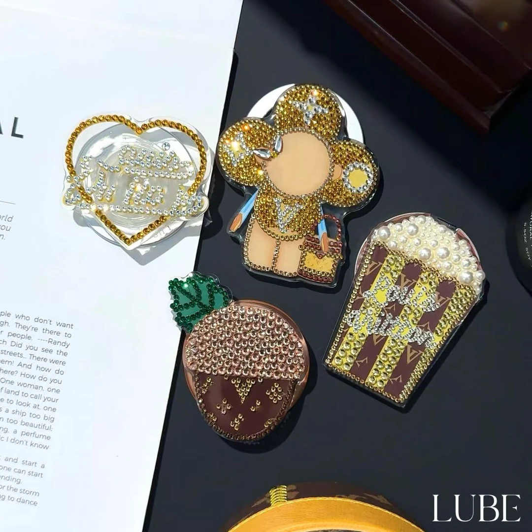 【金棕支架】歪歪高定国华/普钻磁吸钻支架适用于安卓苹果磁吸壳