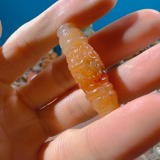 和田玉（糖玉）未镶嵌挂件云***哥