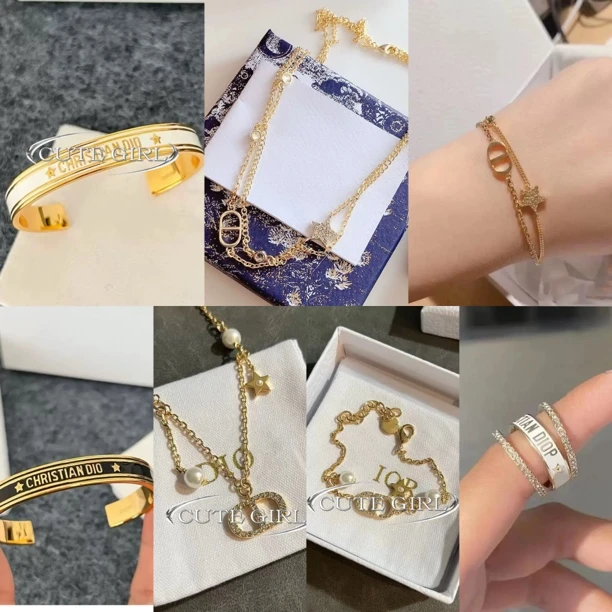 铜合金珐琅手镯 彬木小饰迪系女神必入珐琅珍珠款项链手镯