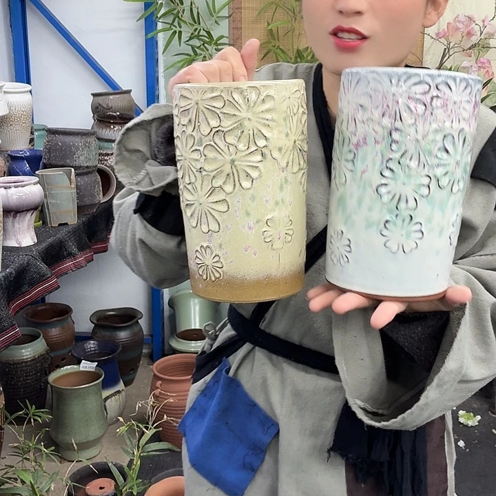14×22 -粗陶花盆有孔-买买买