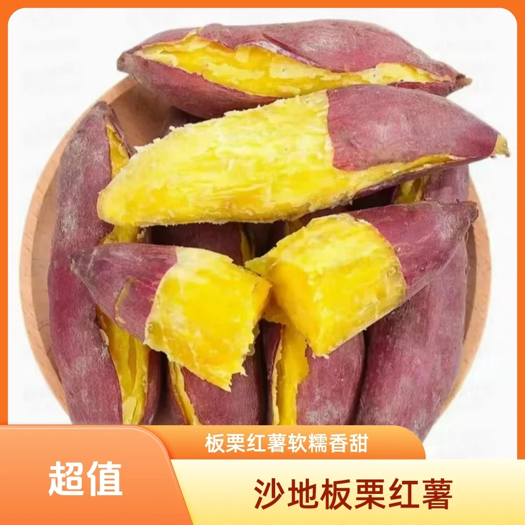 新鲜现挖板栗红薯软糯香甜沙地番薯粗粮代餐红心蜜薯烤地瓜小香薯