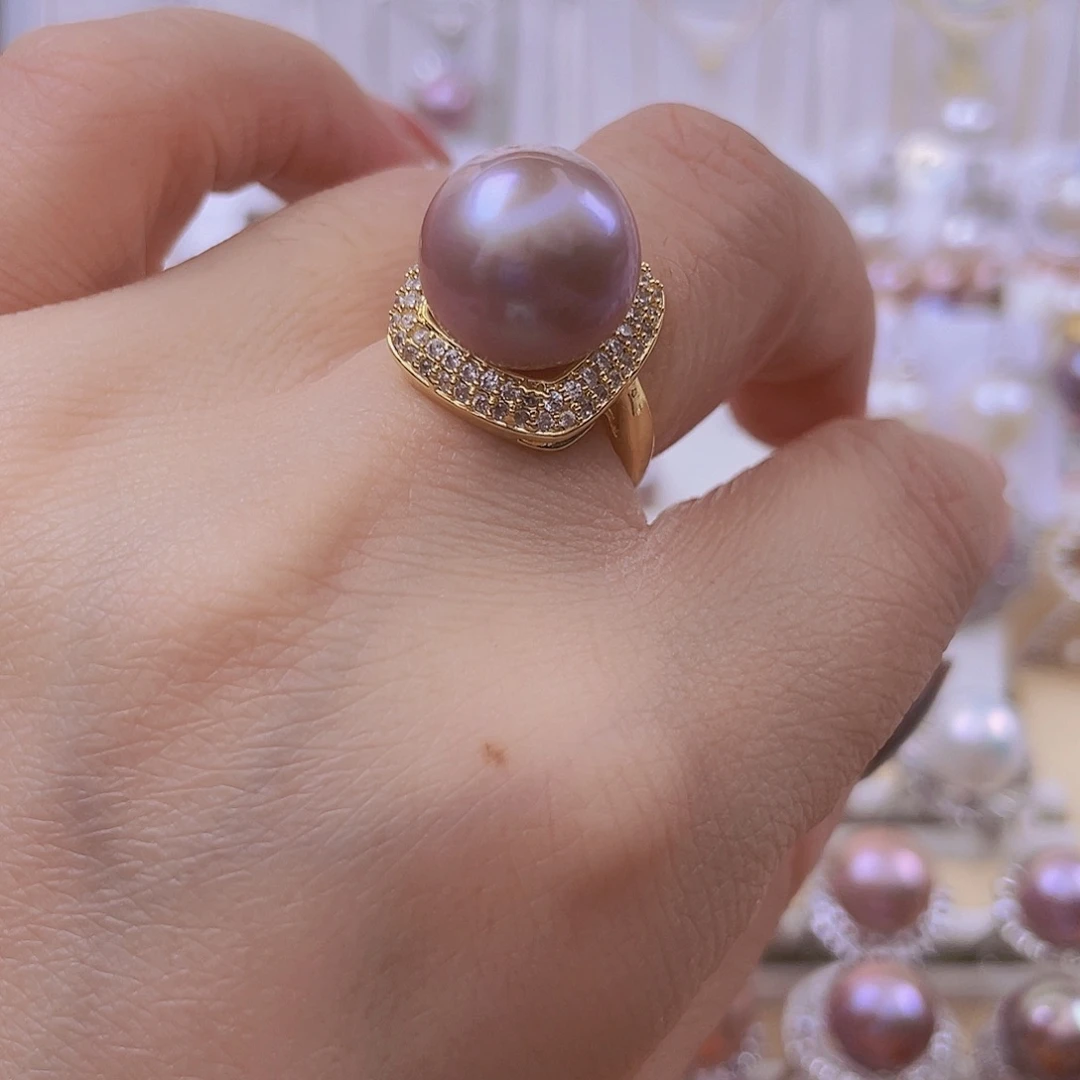 未镶嵌淡水珍珠戒指