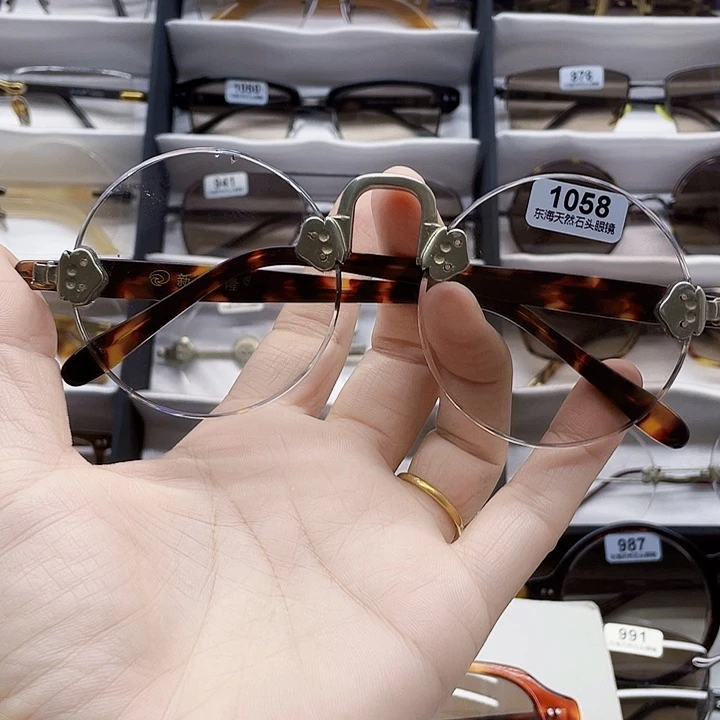 三***青铜德华城门洞天然石头眼镜