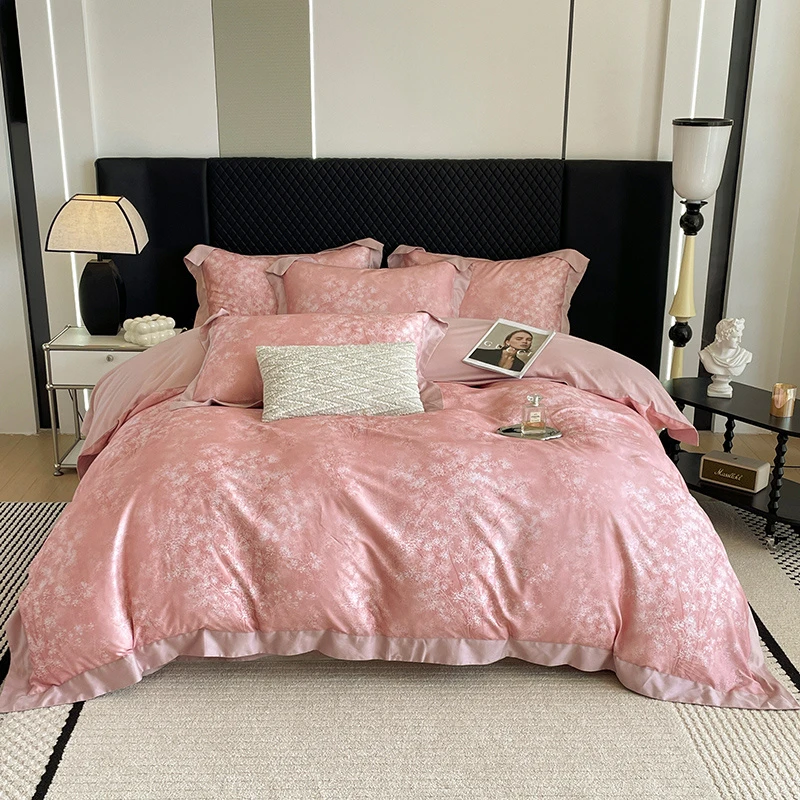 2024新款纯棉磨毛数码印花艾阳绒四件套