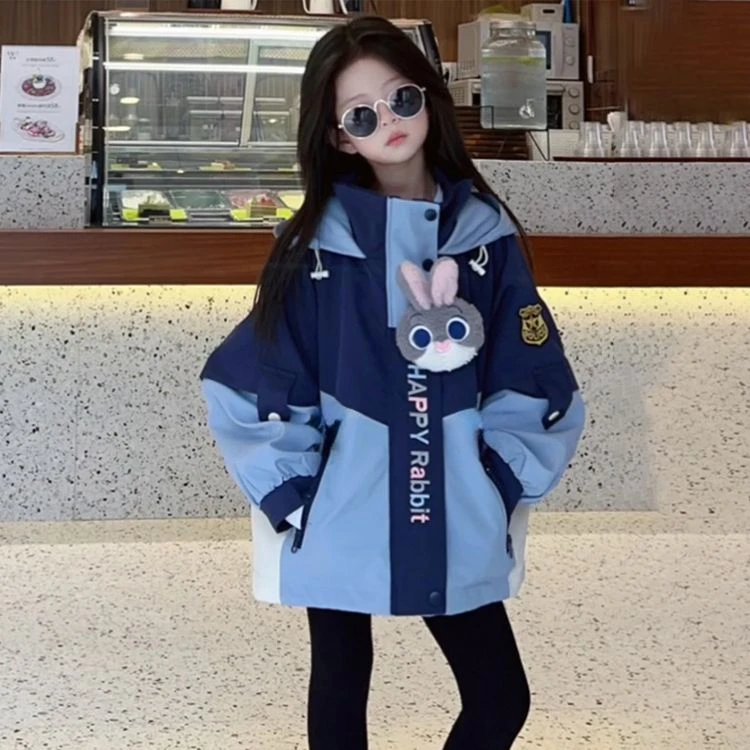 朱迪兔子警官女童春装外套2025儿童装洋气时髦春秋款女大童秋冬