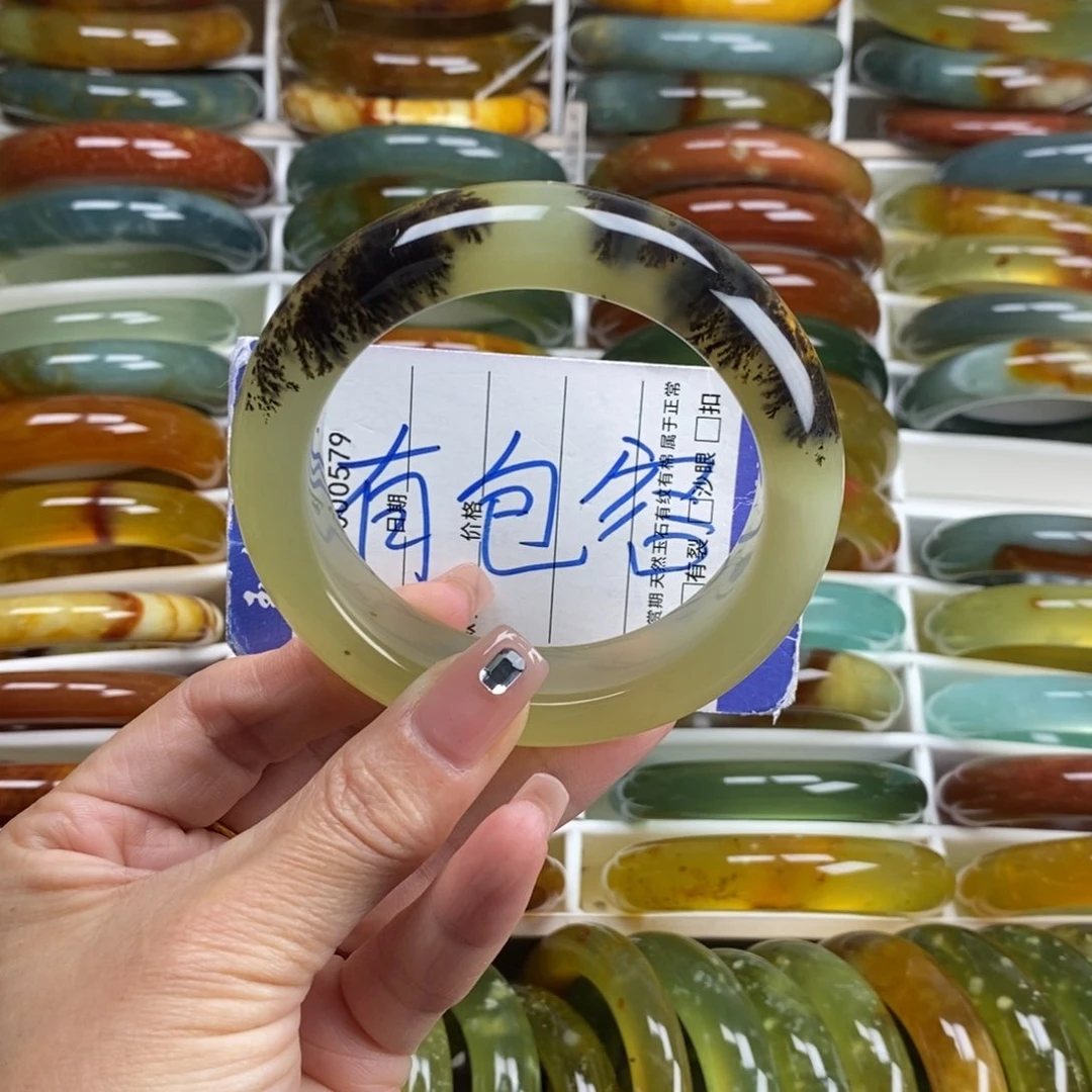 未镶嵌蛇纹石玉手镯60