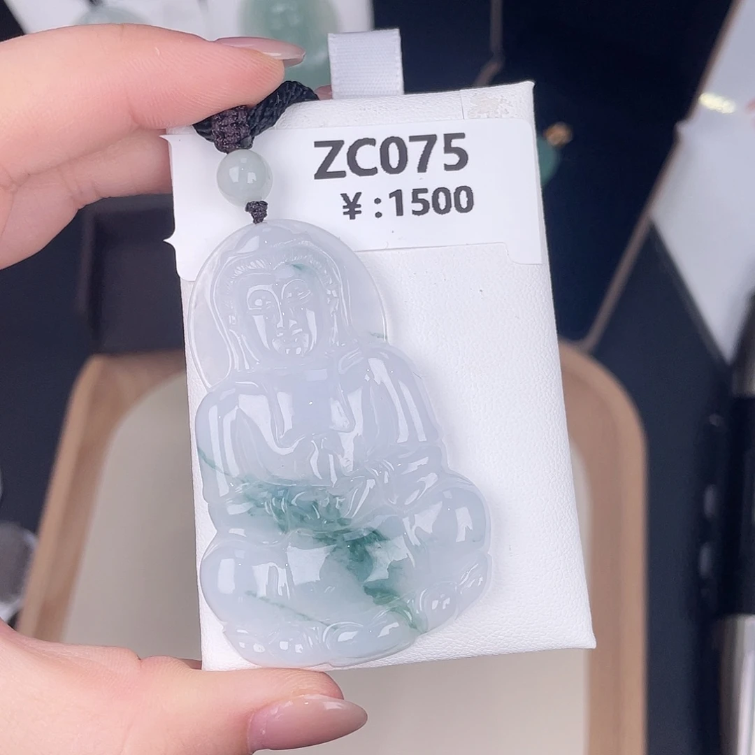 翡翠未镶嵌颈饰zc075