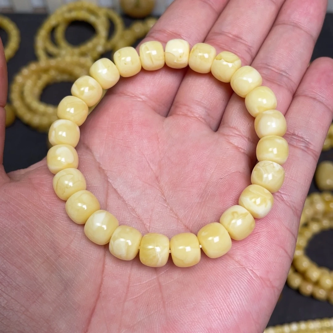 蜜蜡未镶嵌裸石蜜蜡手串9.3mm