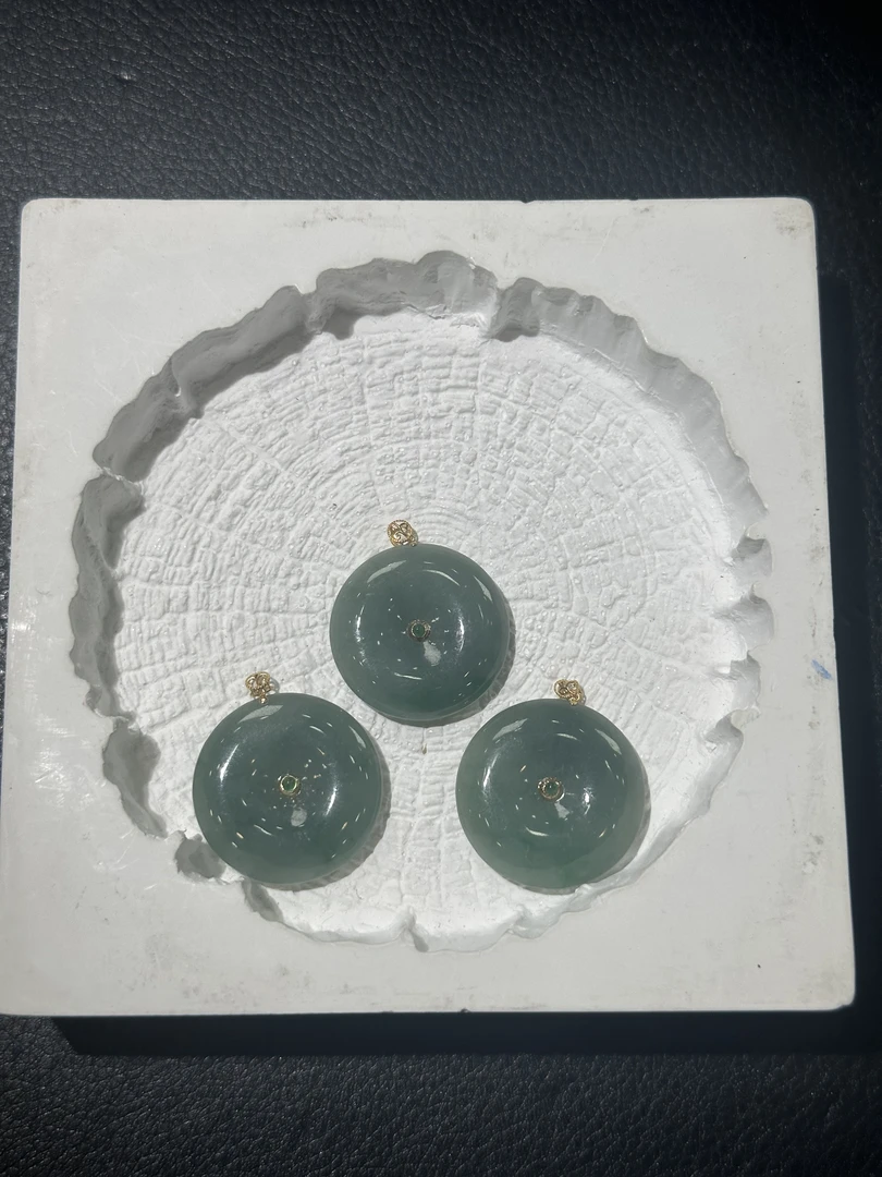 【大鹅推荐】天然翡翠平安扣@DDH93395/多样性发一件