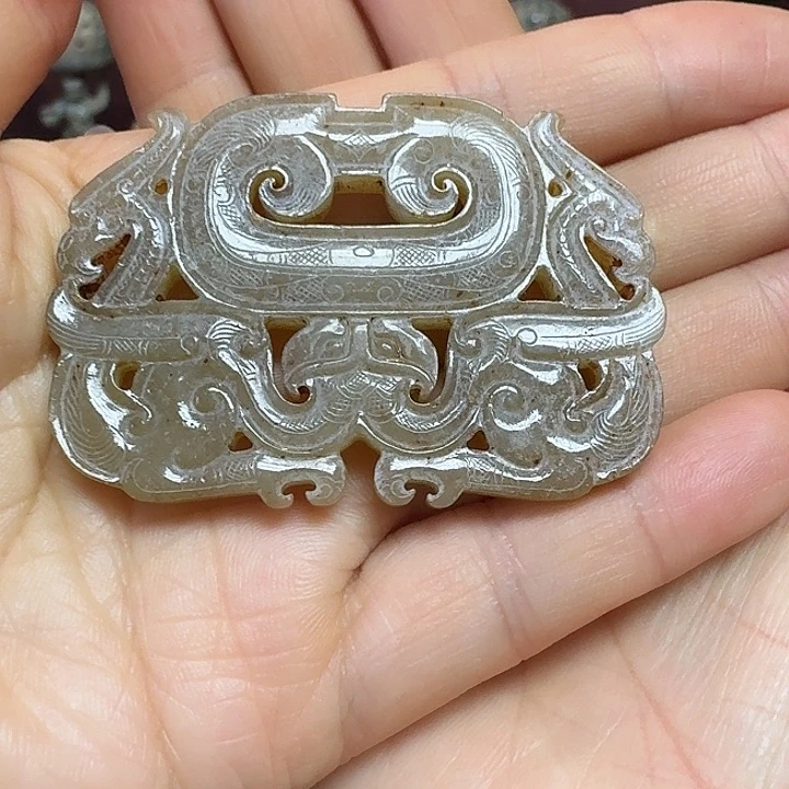 和田玉挂件未镶嵌放*翁