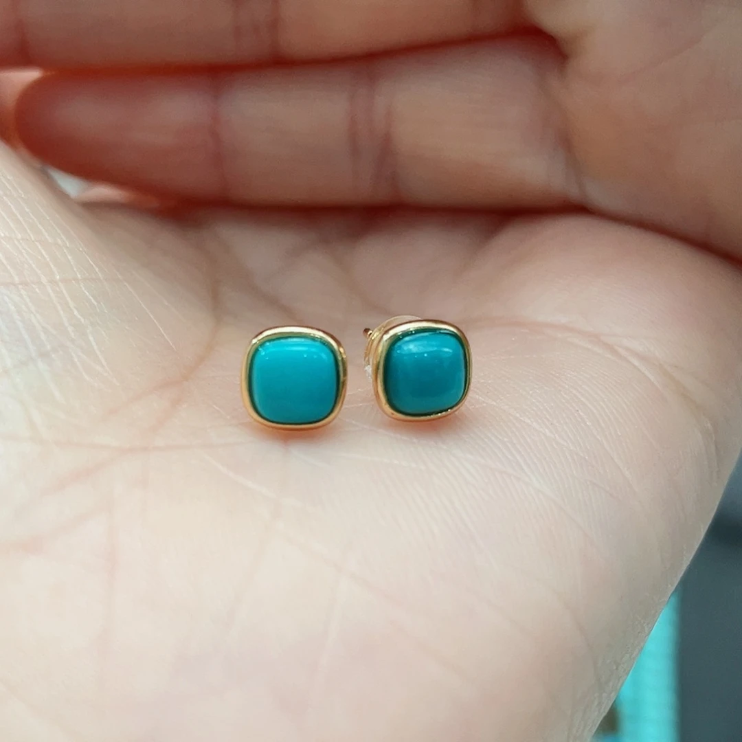 绿松石颈饰银S925镶嵌