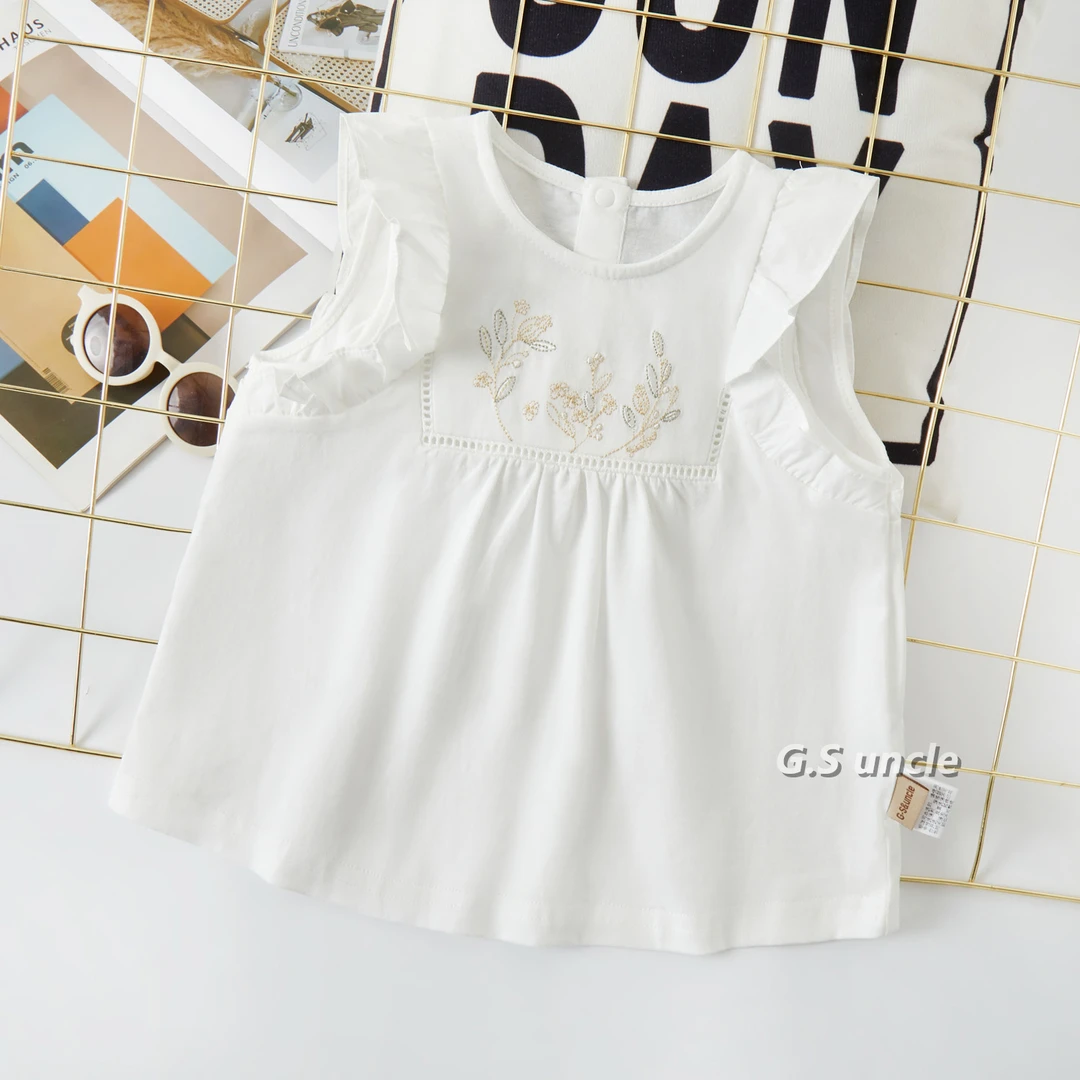 1【伊丽莎白】H25097女童上衣时尚百搭娃娃衫